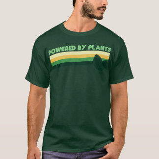 Retro  aangedreven door Planten T-shirt