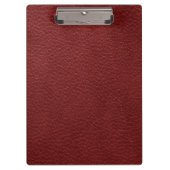 Retro aangepast donker leder klembord (Voorkant)