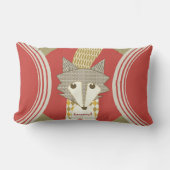 Retro Aangepast Oranje rood met schuif Kussen (Voorkant)