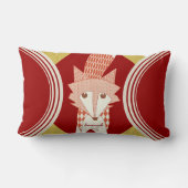 Retro Aangepast Oranje rood met schuif Kussen (Achterkant)