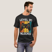 Retro Aangepaste 30e Gaming Verjaardag T-shirt (Voorkant volledig)