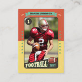 Retro Aangepaste Football Trading Kaart Player Kaa Contactkaartje (Voorkant)