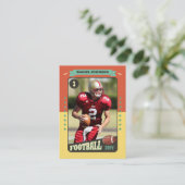 Retro Aangepaste Football Trading Kaart Player Kaa Contactkaartje (Staand voorkant)