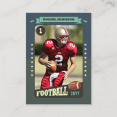 Retro Aangepaste Football Trading Kaart Player Kaa Contactkaartje (Voorkant)