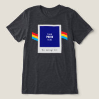 Retro aangepaste foto boodschap regenboog