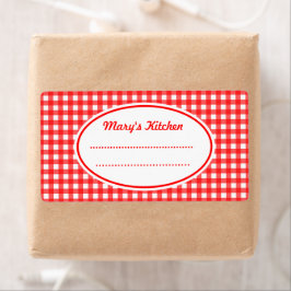 Retro Aangepaste Keukenlabels Etiket