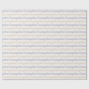 Retro Aangepaste Naam Cadeaupapier