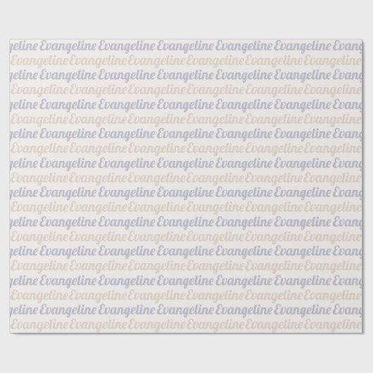 Retro Aangepaste Naam Cadeaupapier (Vlak)