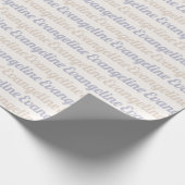 Retro Aangepaste Naam Cadeaupapier (Hoek)