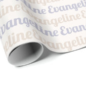 Retro Aangepaste Naam Cadeaupapier (Rol Hoek)