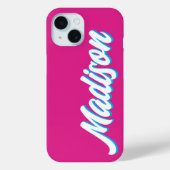 Retro Aangepaste Naam Gepersonaliseerd  Groovy Gif Case-Mate iPhone Case (Achterkant)