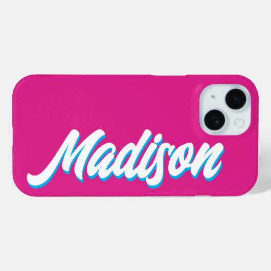 Retro Aangepaste Naam Gepersonaliseerd  Groovy Gif Case-Mate iPhone Case (Achterkant (horizontaal))