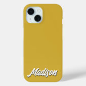 Retro Aangepaste Naam Gepersonaliseerd  Groovy Gif Case-Mate iPhone Case (Achterkant)