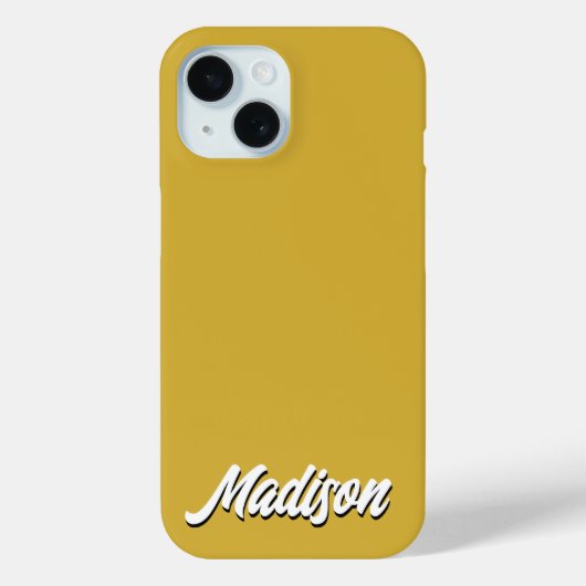 Retro Aangepaste Naam Gepersonaliseerd  Groovy Gif Case-Mate iPhone Case (Achterkant)