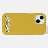 Retro Aangepaste Naam Gepersonaliseerd  Groovy Gif Case-Mate iPhone Case (Achterkant (horizontaal))