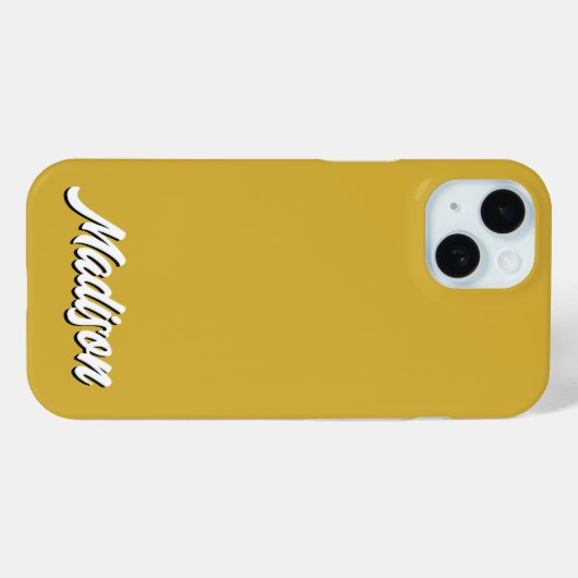 Retro Aangepaste Naam Gepersonaliseerd  Groovy Gif Case-Mate iPhone Case (Achterkant (horizontaal))