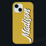 Retro Aangepaste Naam Gepersonaliseerd  Groovy Gif iPhone 15 Case<br><div class="desc">Gepersonaliseerde  Retro 70's Hoesje,  Aangepaste iPhone met Naam,  Bachelorette Party Gift voor Haar,  Groovy Adult Daughter Verjaardag Cadeau,  Gepersonaliseerd Margarita Bach Hippie Style,  Bruidsmeisje Beste Vriend Night Jubileum,  Maid of Honor Matron Honor,  Gepersonaliseerde bruid om Beste Vriend te zijn,  Hen Do Christmas Stocking Stuffer,  Grootdochter Grand Roomie Cell Mobile</div>