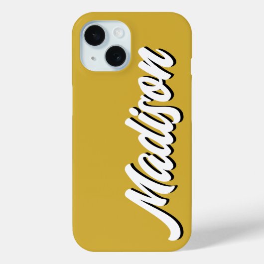 Retro Aangepaste Naam Gepersonaliseerd  Groovy Gif Case-Mate iPhone Case (Achterkant)