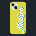 Retro Aangepaste Naam Persoonlijke Vintage Groovy  iPhone 15 Case<br><div class="desc">Persoonlijke Vintage Retro 70's Hoes,  Aangepaste iphone telefoon met Naam,  Verjaardagscadeau voor Haar,  Groovy Volwassen Dochter Verjaardag Cadeau,  Aangepaste Margarita Bach Hippie Stijl,  Bruidsmeisje Beste Vriendin Nacht Jubileum,  Bruidsmeisje Getuige,  Persoonlijke Bruid te Word Bestvriendin,  Kerst Kousen Vuller,  Kleinzoon Grote Kamer Genoot Mobiele Telefoon</div>