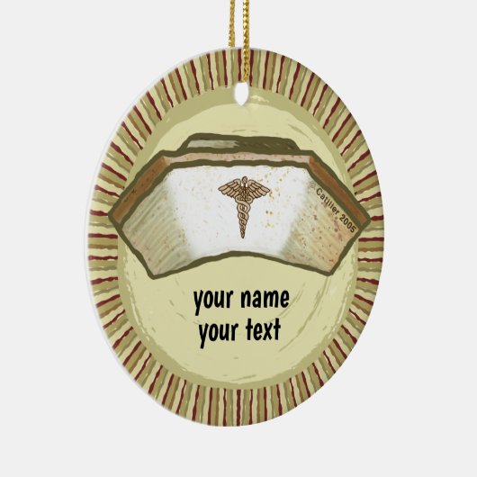 Retro aangepaste Nurse Pet ornament (Rechts)