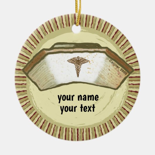 Retro aangepaste Nurse Pet ornament (Voorkant)