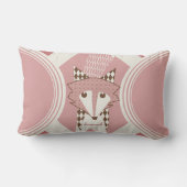 Retro Aangepaste peach en Brown Fox Pillow Kussen (Achterkant)