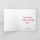 Retro Aangepaste Verjaardag Clown Wenskaart Kaart (Binnen)