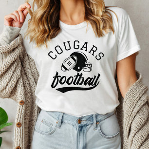 Retro aangepaste voetbalteamnaam wit t-shirt