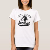 Retro aangepaste voetbalteamnaam wit t-shirt (Voorkant)