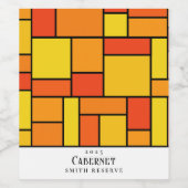 Retro aangepaste wijnetiketten wijn etiket (Enkel label)