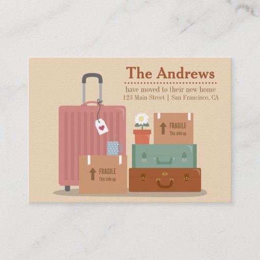 Retro Aankondigingen van het Huis van Dozen en van (Voorkant)