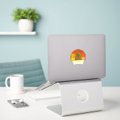 Retro Aardappel Verjaardagsjaar  Sticker (Laptop op bureau)