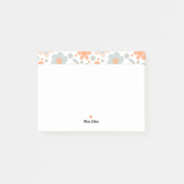 Retro Aardbei en Pastel Bloem Post-it® Notes