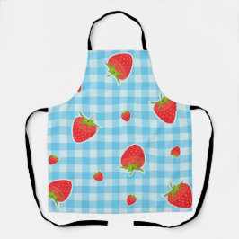 Retro Aardbeien Picknick Schort