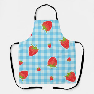 Retro Aardbeien Picknick Schort