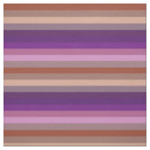 Retro aarde & pruim horizontaal streeppatroon stof (Swatch)