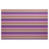 Retro aarde & pruim horizontaal streeppatroon stof (Fat Quarter)