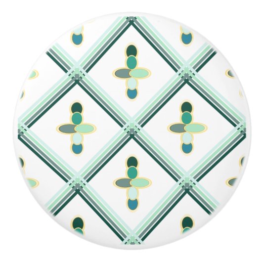 Retro-aardehandgreep Keramische Knop (Voorkant)