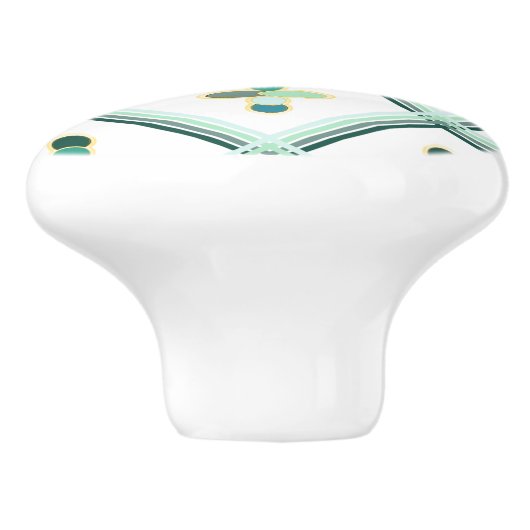 Retro-aardehandgreep Keramische Knop (Zijkant)