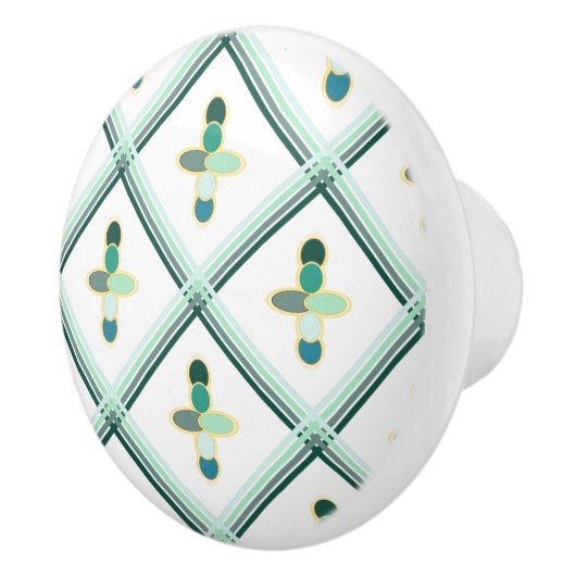 Retro-aardehandgreep Keramische Knop (Rechts)