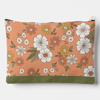 Retro Aardse Botanische Bloemrijke Grote Bureaumat Etui