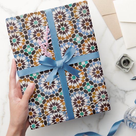 Retro  aardse tinten Mid Century Modern Cadeaupapier