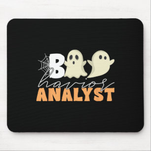 Retro Aba Therapeut BCBA Halloween Ghost Boo Havio Muismat
