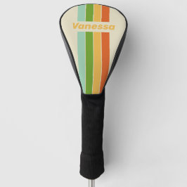 Retro ABC Street Speld Gestreept met Naam Golfheadcover
