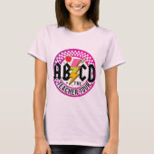 Retro ABCD Teacher Tour T-shirt (Voorkant)