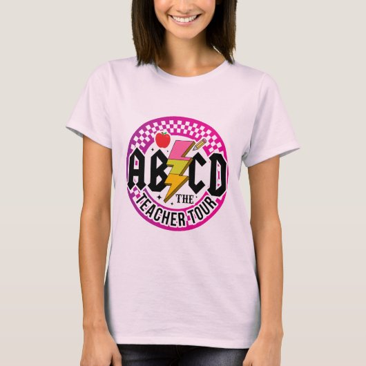 Retro ABCD Teacher Tour T-shirt (Voorkant)