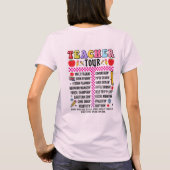 Retro ABCD Teacher Tour T-shirt (Achterkant)