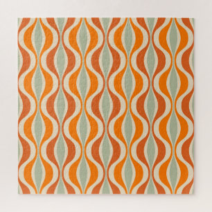 Retro Abstract: 50s-60s Naadloze Stijl Legpuzzel