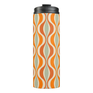 Retro Abstract: 50s-60s Naadloze Stijl Thermosbeker