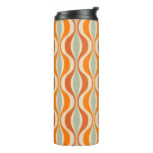 Retro Abstract: 50s-60s Naadloze Stijl Thermosbeker (Gedraaid links)